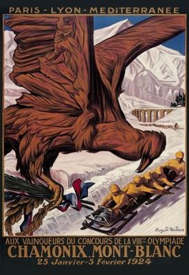 poster for The Olympic Games Held at Chamonix in 1924 1925
