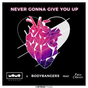 poster for Never Gonna Give You Up (feat. Facu Celasco) - Momo Soundz, Bodybangers, Facu Celasco